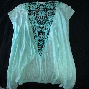 Maurice’s lace short sleeve cardigan